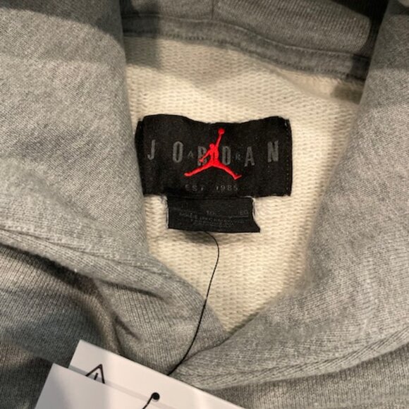NWT Mens Nike Air Jordan Awake Hoodie Gray XL NEW $150 Sweatshirt DEAL - Picture 4 of 13